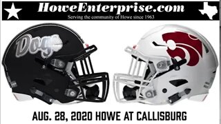 Howe Bulldogs at Callisburg Wildcats, 8/28/2020 audio improved from weak stream signal