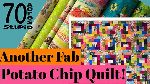Potato Chip Block, Scrap Quilt, Scrap Fabric. Thrifty Quilting.