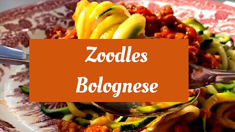 Recipes for weight loss: Zoodles Bolognese