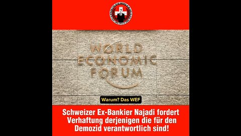 Schweizer Ex-Bankier Najadi fordert Verhaftung derjenigen die für den Demozid verantwortlich sind!