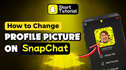 How to change profile picture on snapchat