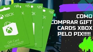 COMO COMPRAR GIFT CARDS XBOX PELO PIX !!!!!!!😱😱😱😱😱😱😱