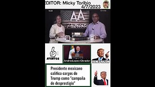 Presidente andres López Obrador y el caso Donald trump