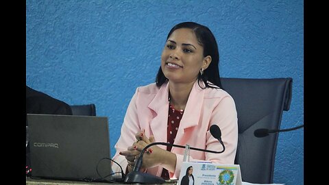 Presidente Jécica de Cacau do Boi e discurso de reinicio dos trabalhos Legislativos