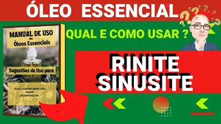 RINITE SINUSITE | MELALEUCA | PEPPERMINT |QUAIS ÓLEOS ESSENCIAIS E COMO USAR PARA AUXILIAR.