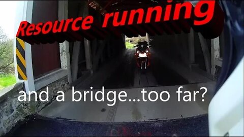 MOTOVLOG: Social engineering, a supply run, a covered bridge, and beautiful Lancaster County PA.