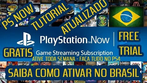 PLAYSTATION NOW GRÁTIS NO BRASIL - LER DESCRIÇÃO FUNCIONANDO