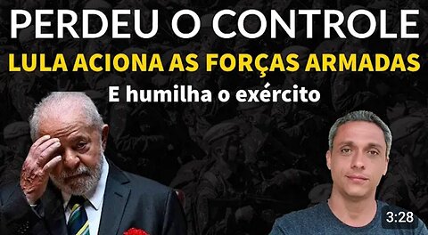 In Brazil, FORMER prisoner LULA activates the Armed Forces in RJ and São Paulo But it humiliates the army... nothing new, they only serve to arrest innocent people and paint streets