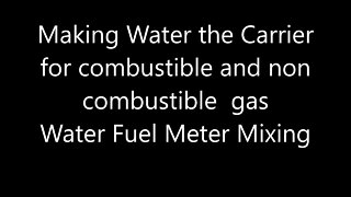 Water is the Fuel tank nano bubble water fuel
