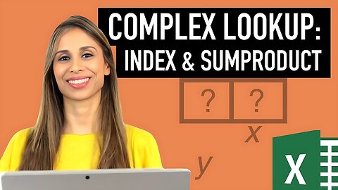Excel Complex Lookup: Find Header based on Lookup Criteria in Matrix with INDEX & SUMPRODUCT