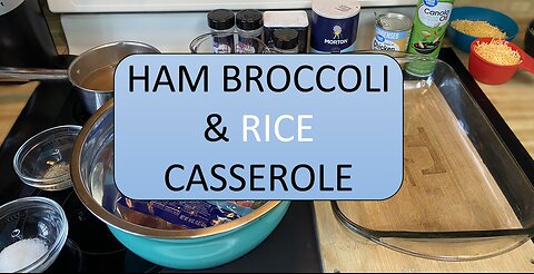 Ham Broccoli and Rice Casserole | So EASY to make!