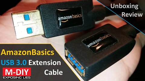 AmazonBasics USB 3.0 Extension Cable (Unboxing Review) [Hindi]