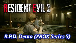 RESIDENT EVIL 2 Remake R.P.D. Demo(XBOX Series S) - Gameplay da Demo do Início ao Fim