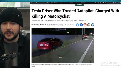 Tesla Driver KILLS Motorcyclist Driving ON Auto Pilot While Using Phone, Teslas STILL NEED DRIVERS