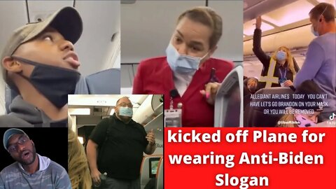 Kicked Off Planes for wearing Anti-Biden Slogans "Let's Go Brandon" and "F** Joe Biden"