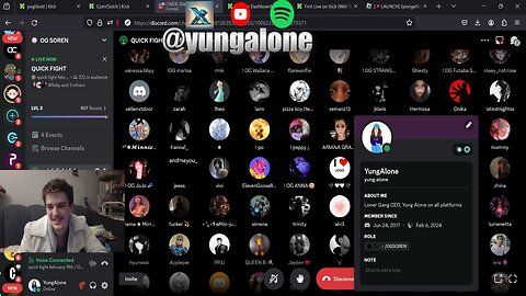 Yung Alone discovers Tyler (Josuke) in Fight Night Discord Call 4