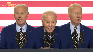 Incoherent Biden delivers his usual lies about fake success of his Bidenomics.