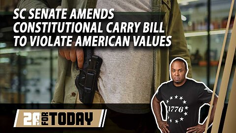2A For Today | SC Senate Amends Constitutional Carry Bill to Violate American Values