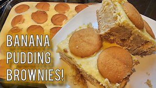 Kitchen Time: Amazing Banana Pudding Brownies! Happy Thanksgiving!