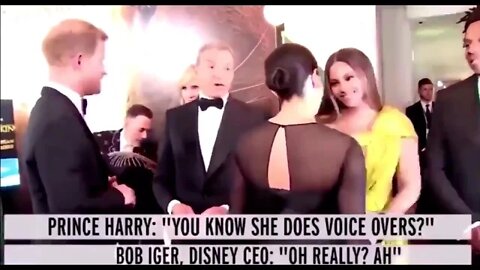 *TWITTER REMOVED* Cringy Video of Prince Harry Pitching Meghan to Disney CEO!