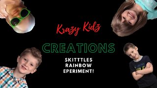 Skittles Rainbow - Krazy Kidz Creations Experiment
