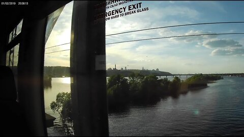 Train Over Bridge Dnieper River Kiev Ukraine #Shorts