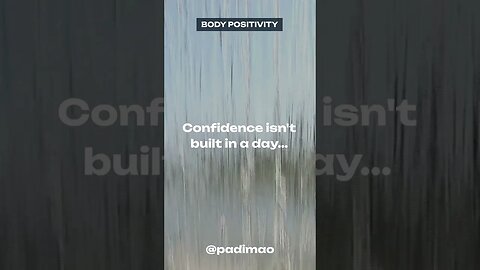"Confidence: Your Daily Path to Success!"#shorts #subscribe #bodypositivity