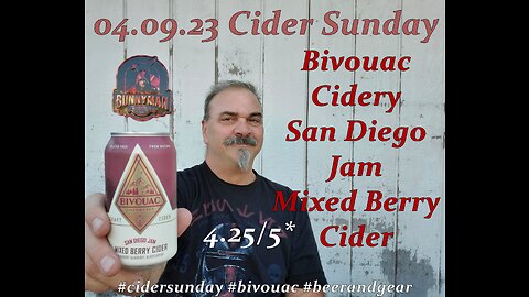 04.09.23 Cider Sunday: Bivouac Ciderworks San Diego Jam Mixed Berry Cider 4.25/5*