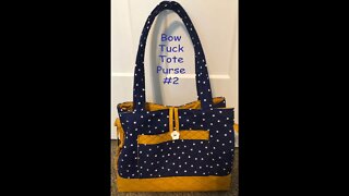 Bow Tuck Tote Purse #2