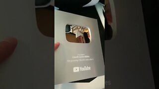 YouTube play button silver creator award! #shorts