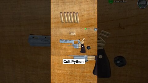 Colt Python revolver 3D #military #revolver #gun #shorts