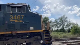 CSX Q137 Intermodal Double-Stack Train Part 1 from Sterling, Ohio August 14, 2021
