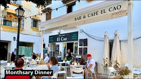 Cafe Bar El Cao in Benalmadena Spain | Monthsary Dinner