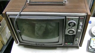 1974 Sony Trinatron Vintage Portable TV Repair