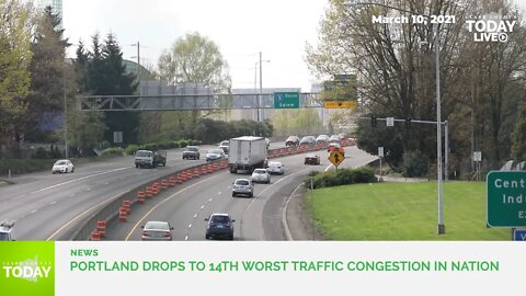 Portland drops to 14th worst traffic congestion in nation