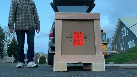 Our wood stove for the bus came early | Tiny Wood Stoves