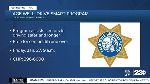 California Highway Patrol to hold 'Age Well, Drive Smart' course for elderly drivers