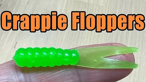 2" Crappie Floppers - Split Tail Soft Plastic Fishing Bait