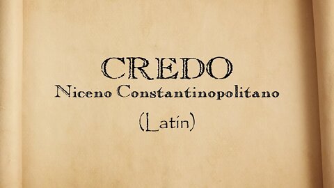 Credo niceno constantinopolitano em Latim