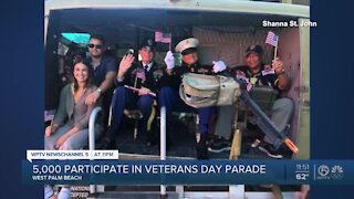 Veterans honored at parade in downtown West Palm Beach