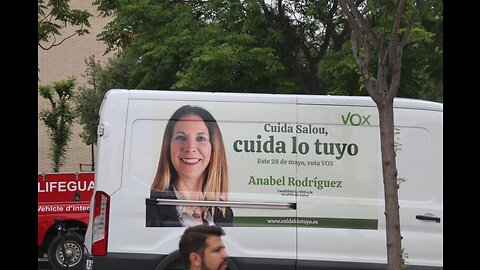 Acto de cierre de campaña electoral de VOX en Salou Tarragona con la alcaldable Anabel