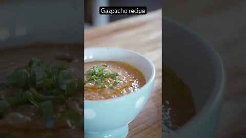 Sip, Slurp, Smile: DIY Nutritious Gluten-Free Gazpacho! 🍅✨ #shorts #recipe #foodie