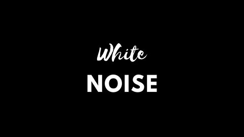 White Noise + Black Screen Helps You Sleep, Study, Focus = 10 Hours