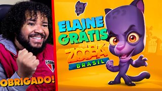 GANHEI A ELAINE GRÁTIS! TODOS VÃO GANHAR? | OBRIGADO ZOOBA: Jogo de Batalha Animal