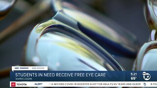 Students in need receive free eye exams, glasses
