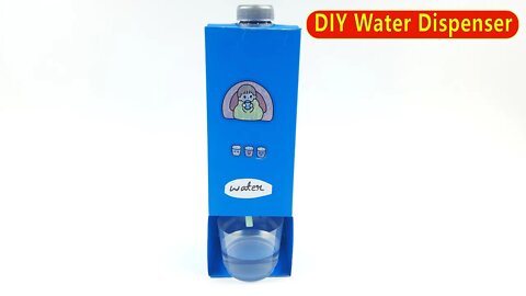 DIY Water Dispenser / How To Make Water Dispenser / Easy Paper Crafts