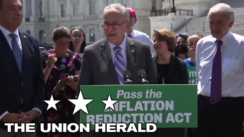 Senate Majority Leader Schumer and Senate Democrats Deliver Remarks on the Inflation reduction Act