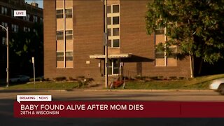 Baby found alive in apartment with body of woman