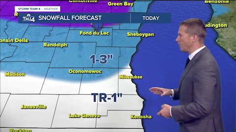 Southeast Wisconsin weather: Snow showers, blowing snow, and cold for Wednesday