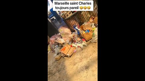 Marseille train station in France has seen better days